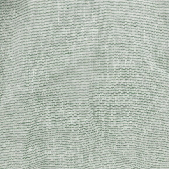 CASA MASTRO Positano 100% Linen Shirt Green Stripe Short Sleeve Size SMALL - Picture 4 of 7